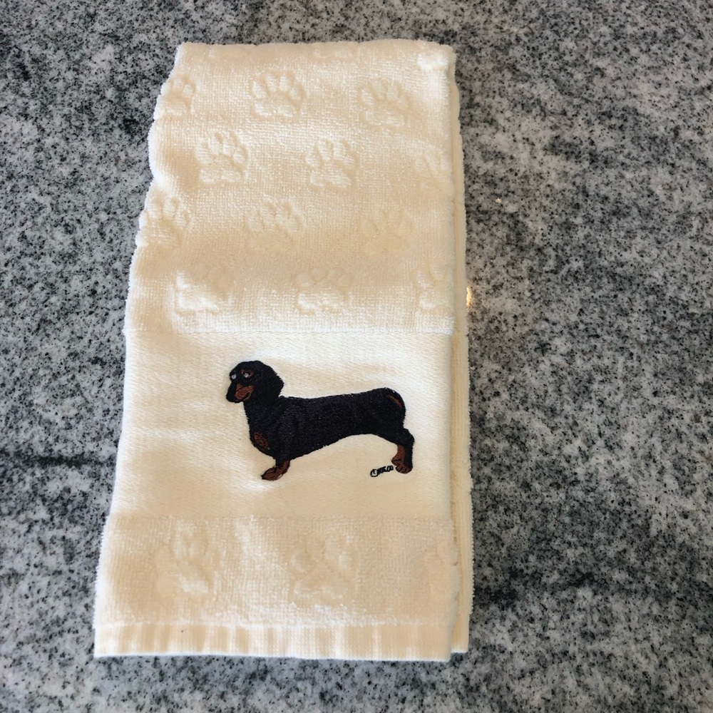 Dachshund dish towel